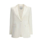 SA SU PHI White Silk Blazer
