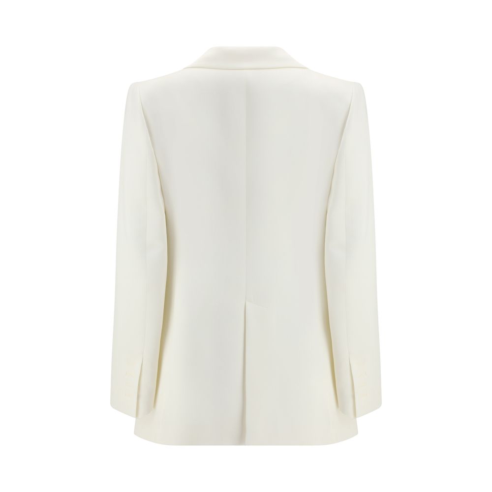 SA SU PHI White Silk Blazer