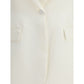 SA SU PHI White Silk Blazer