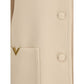 Valentino Cream Fleece Wool Coat