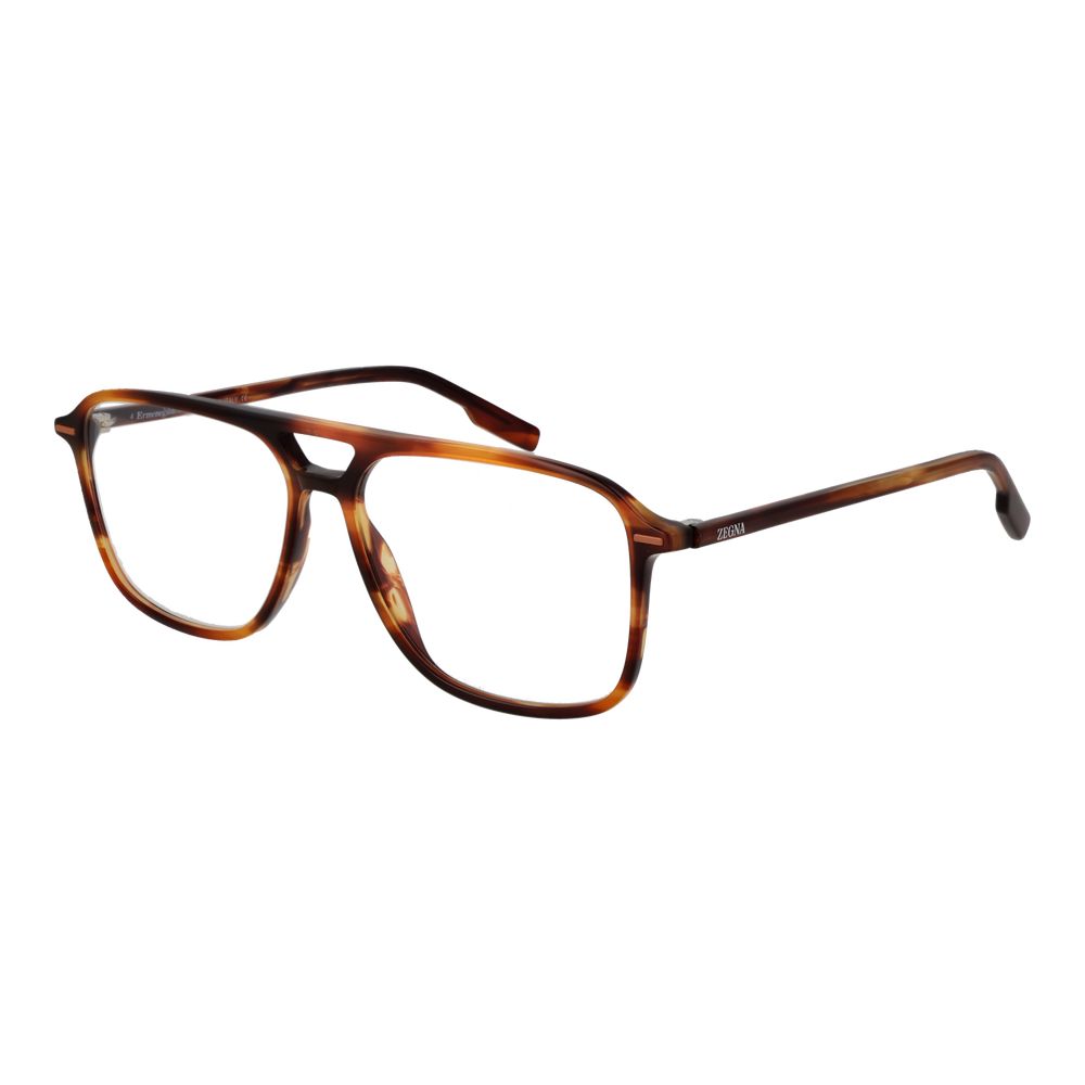 Ermenegildo Zegna Brown Acetate Glasses (Frames)