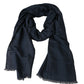 Dolce & Gabbana Modal Navy Blue Neck Wrap Men Shawl Scarf