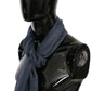 Dolce & Gabbana Modal Navy Blue Neck Wrap Men Shawl Scarf