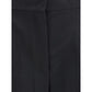 Max Mara Black Fleece Wool Casual Pants