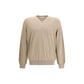 Ferragamo Beige Fleece Wool Sweatshirt