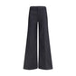 Darkpark Black Polyester Flared Pants