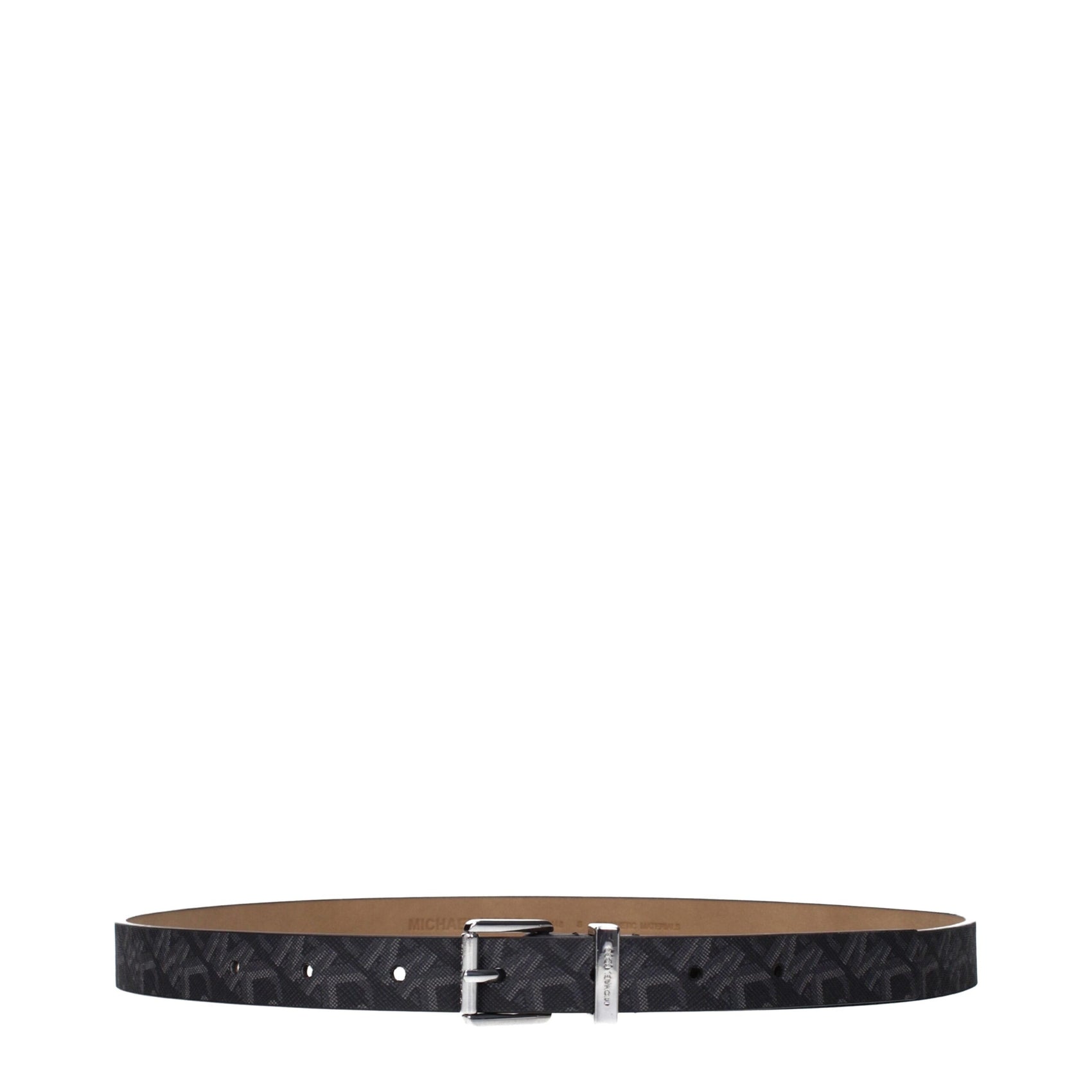 Michael Kors Gray Fabric Regular Belt