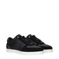 Jimmy Choo Black Leather Low Top Sneakers