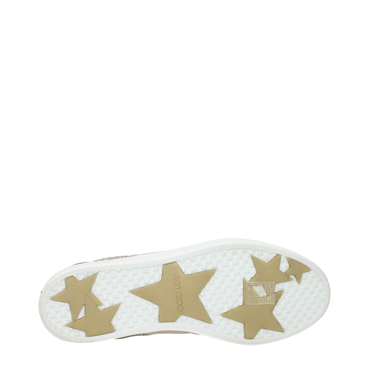 Jimmy Choo Gold Leather Sneakers