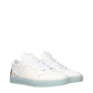 Jimmy Choo White Leather Low Top Sneakers