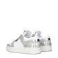 Jimmy Choo White Leather Low Top Sneakers