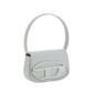 Diesel White Calf Leather Bos Taurus Shoulder Bag