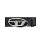 Diesel Black Calf Leather Bos Taurus Regular Belt