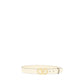 Valentino Garavani White Calf Leather Bos Taurus Regular Belt