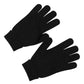 Dolce & Gabbana Black Virgin Wool Knit Hands Mitten Men Gloves