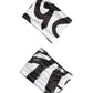 Dolce & Gabbana Black White DG Logo Silk 1 Pair Wristband