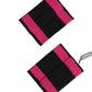 Dolce & Gabbana Black Pink DG Logo Cashmere 1 Pair Wristband
