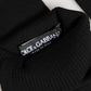Dolce & Gabbana Black Virgin Wool Knitted Fingerless Men Gloves