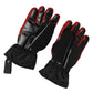 Dolce & Gabbana Black Red Nylon Wrist Length Mitten Gloves