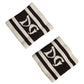 Dolce & Gabbana Black White DG Logo Cotton 1 Pair  Wristband
