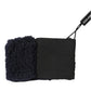 Dolce & Gabbana Black Wool Knitted Sweatbands Men Wristband