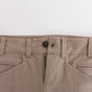 Cavalli Class Beige Dress Skinny Slim Straight Chinos Pants
