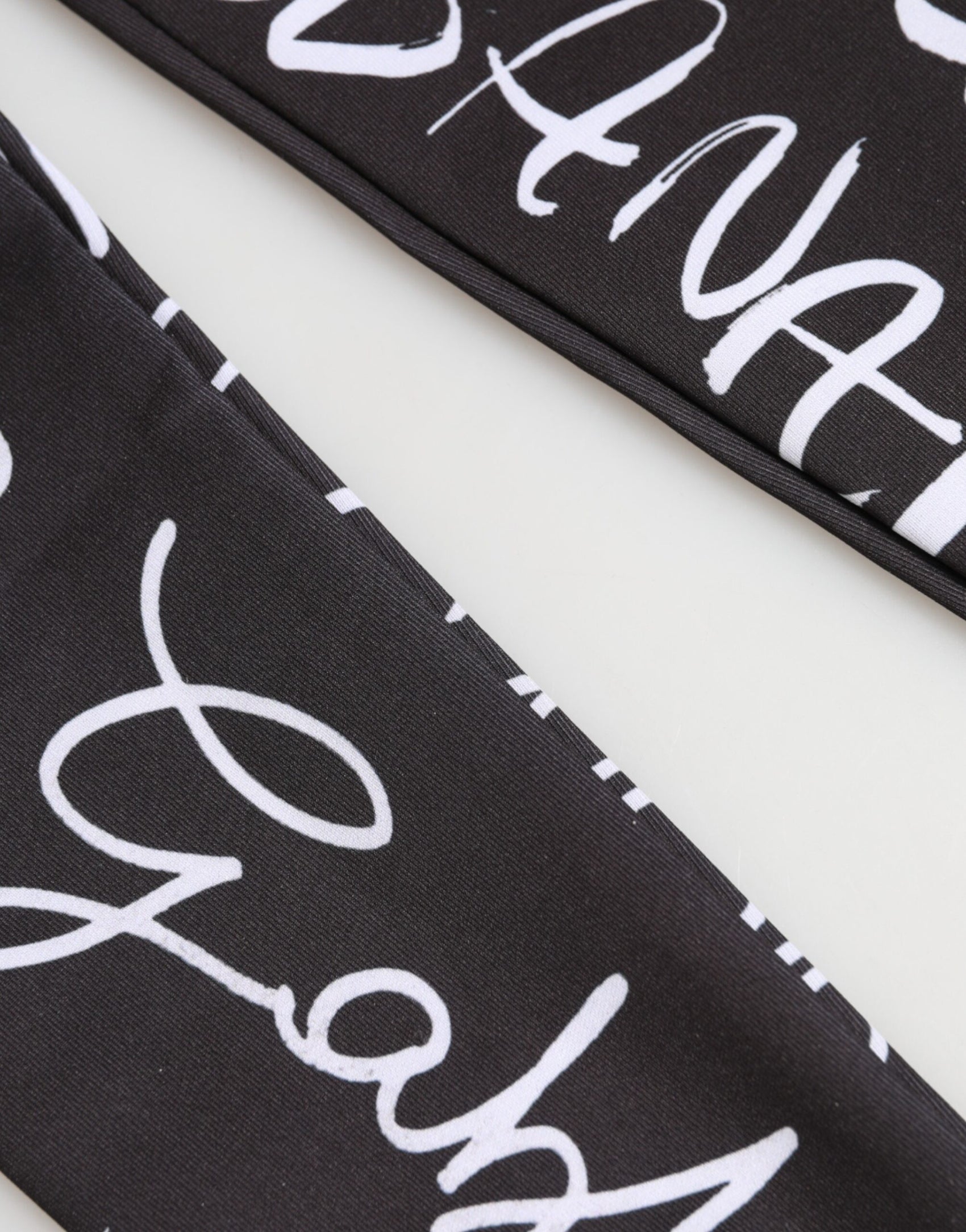 Dolce & Gabbana Black White DG Logo Elbow Length Mitten Gloves