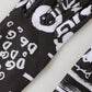 Dolce & Gabbana Black White DG Logo Elbow Length Mitten Gloves