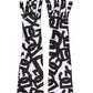 Dolce & Gabbana Black White DG Logo Elbow Length Mitten Gloves