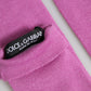 Dolce & Gabbana Pink Wool Fingerless Elbow Length Mitten Gloves
