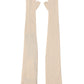 Dolce & Gabbana Beige Wool Fingerless Elbow Length Women Gloves