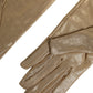 Dolce & Gabbana Beige Nylon Long Elbow Length Mitten Gloves