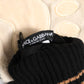 Dolce & Gabbana Brown Tiger Knitted Fur Wrist Mitten One Size Gloves