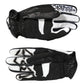Dolce & Gabbana Gloves Black White Crystal Wrist Length Mitten  Gloves