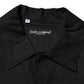 Carhartt Wip Black Linen Collared Short Sleeve Polo Shirt