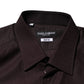 Dolce & Gabbana Brown Cotton LongSleeve MARTINI Dress  Shirt
