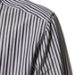 Dolce & Gabbana Black White Stripes Men GOLD Dress Shirt