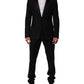 Dolce & Gabbana Black 2 Buttons Jacket Formal 2 Piece Suit