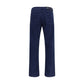 Stone Island Blue Cotton Straight-Leg Jeans