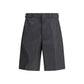 Prada Black Recycled Polyamide Bermuda Shorts