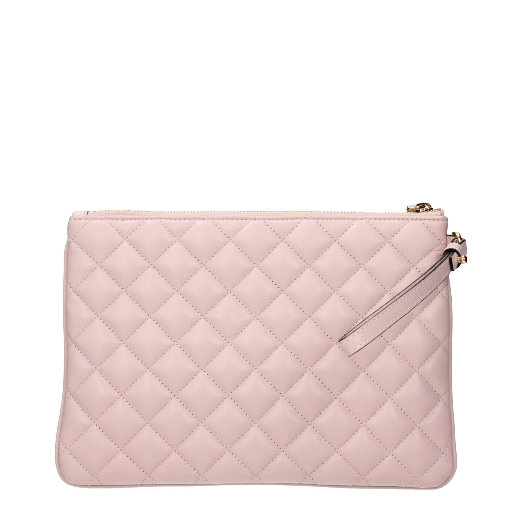 Versace Pink Leather Clutch Bag