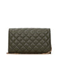 Versace Green Leather Clutch Bag