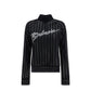 Balmain Black Elastane Sweatshirt