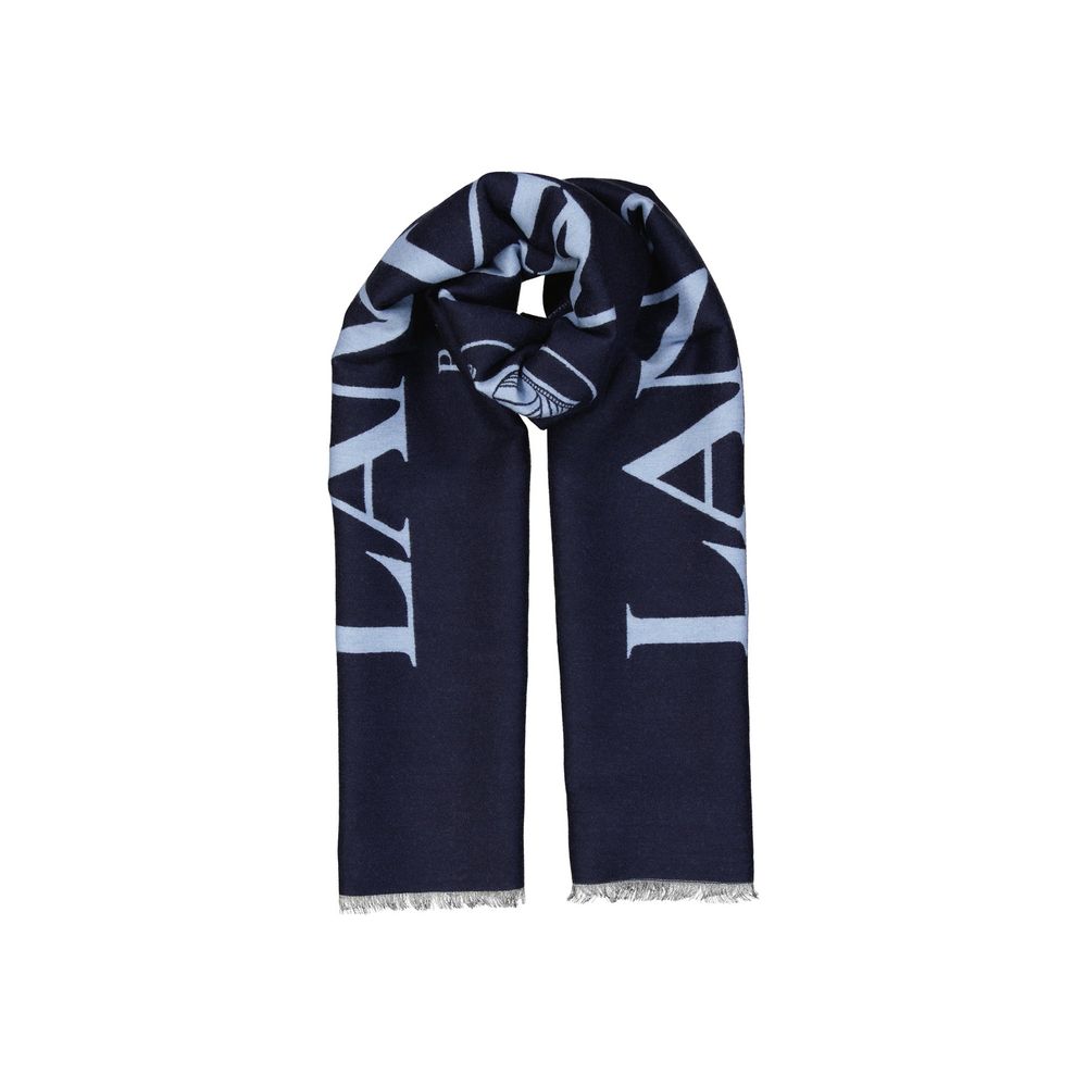 Lanvin Blue Silk Scarf