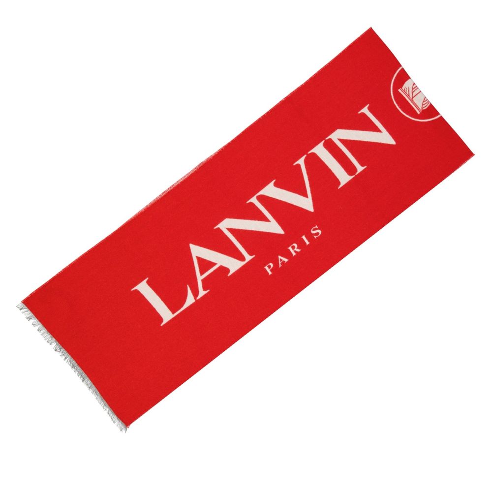 Lanvin Blue Silk Scarf