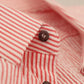 Dolce & Gabbana Red White Striped Cotton Short Sleeve Shirt