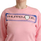 Philippe Model Pink Printed Long Sleeves Pullover Sweater