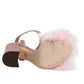 Dolce & Gabbana Pink Sequined Ankle Strap Sandals Shoes