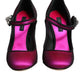 Dolce & Gabbana Pink Embellished High Heels Pumps Shoes