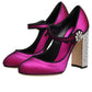 Dolce & Gabbana Pink Embellished High Heels Pumps Shoes